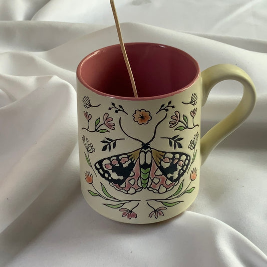 Butterfly- Coffee Cup Candle Vessel