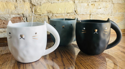 Cat Face Coffee Cup Vessel
