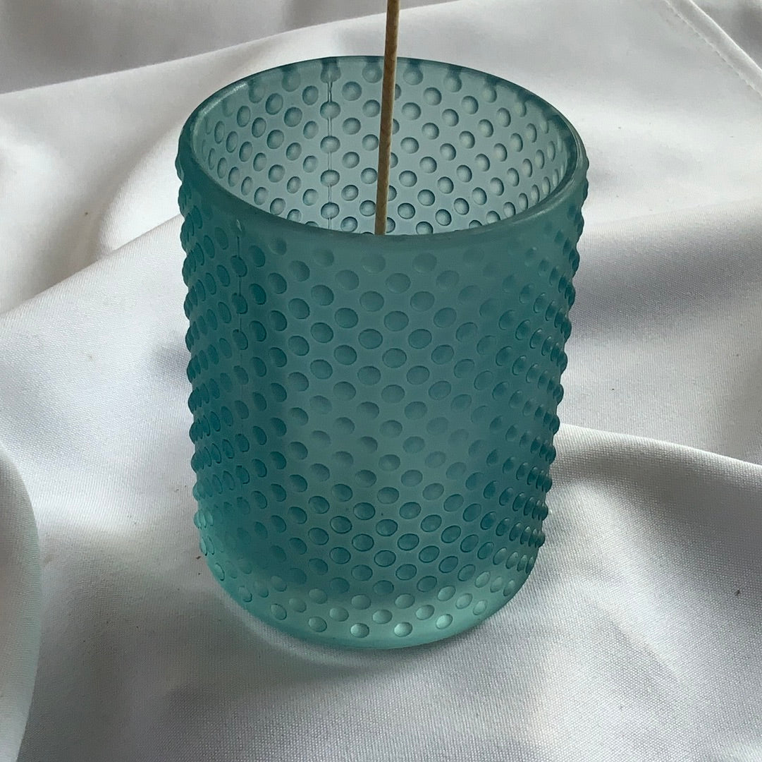 Frosted Bead Candle Vessel