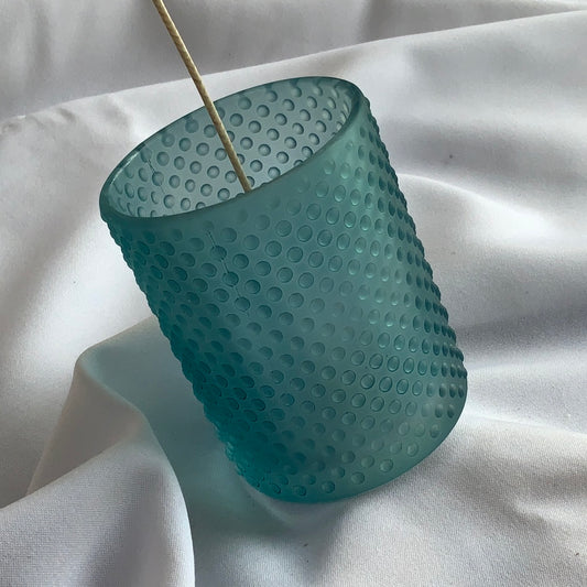 Frosted Bead Candle Vessel