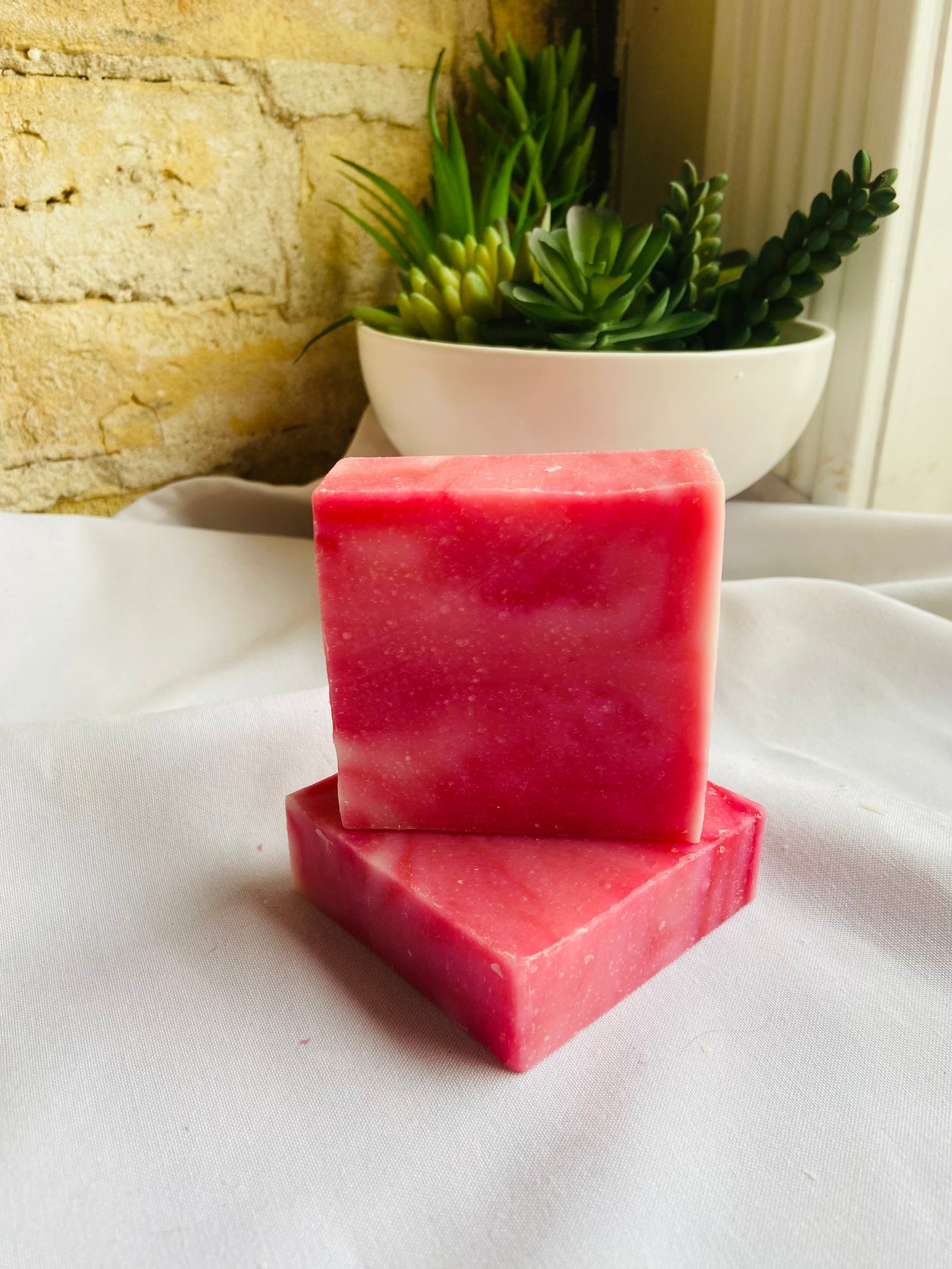 Candy cane soap bar