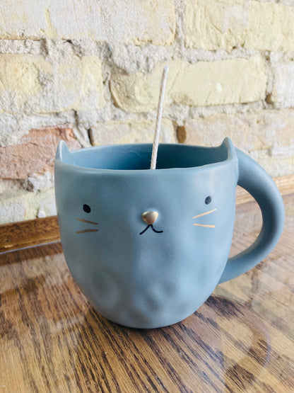 Cat Face Coffee Cup Vessel