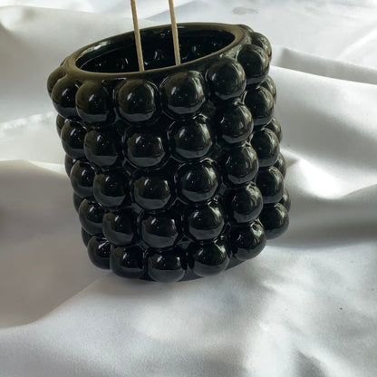 Ebony Bubble Candle Vessel