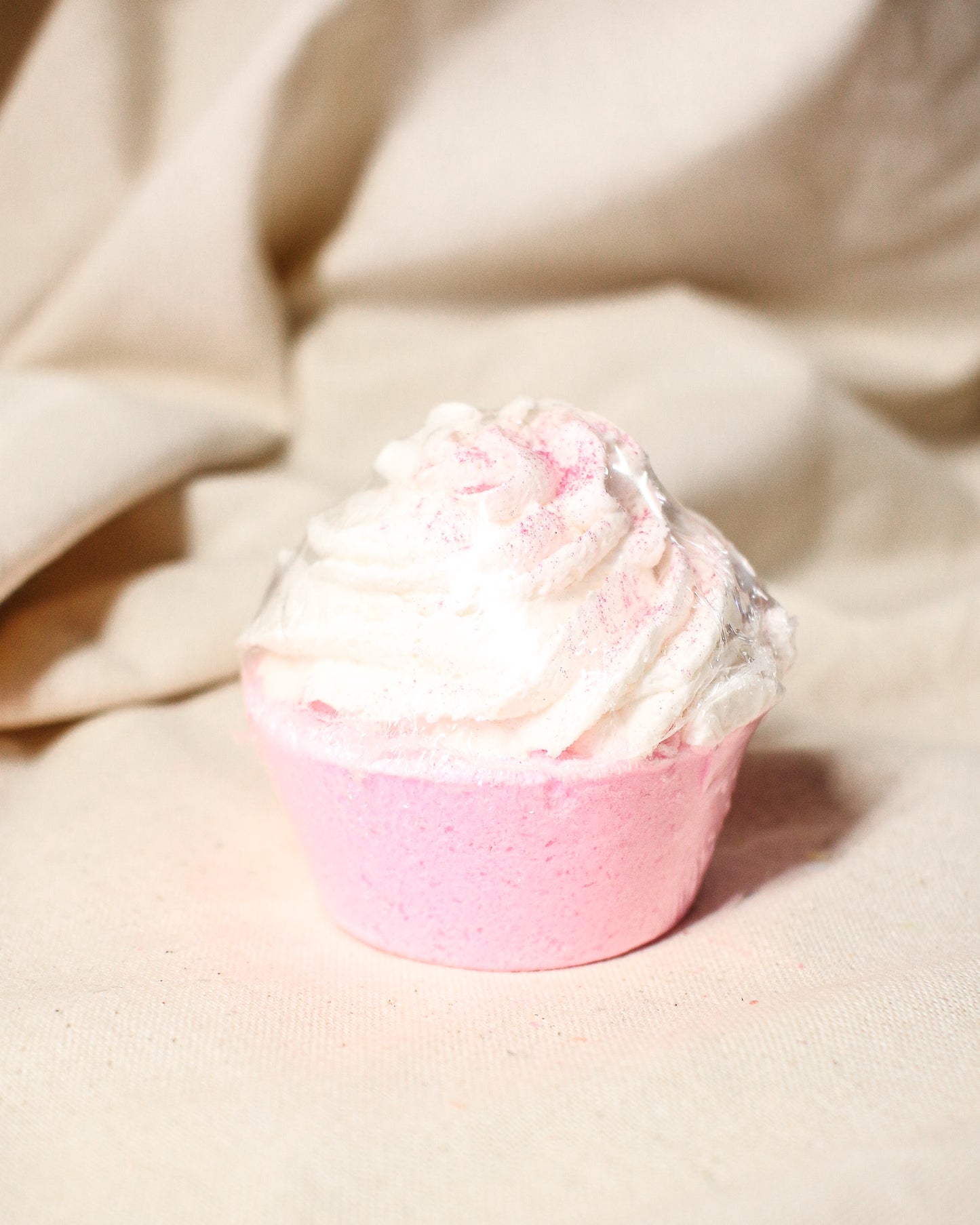 Strawberry Milkshake C￼upcake Bath Bomb 5 oz