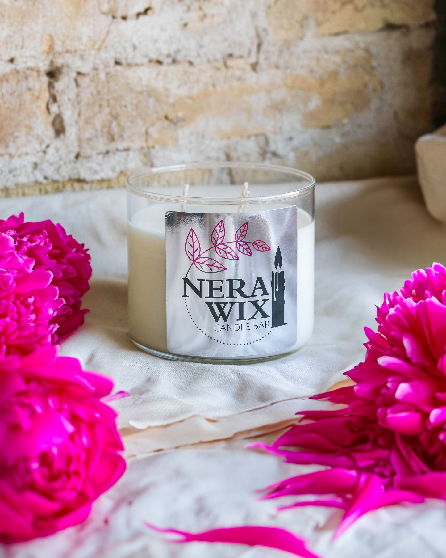 Peony 3 Wick Candle Nw