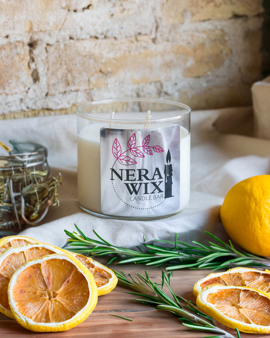 Rosemary & Lemon 3 Wick Candle Nw